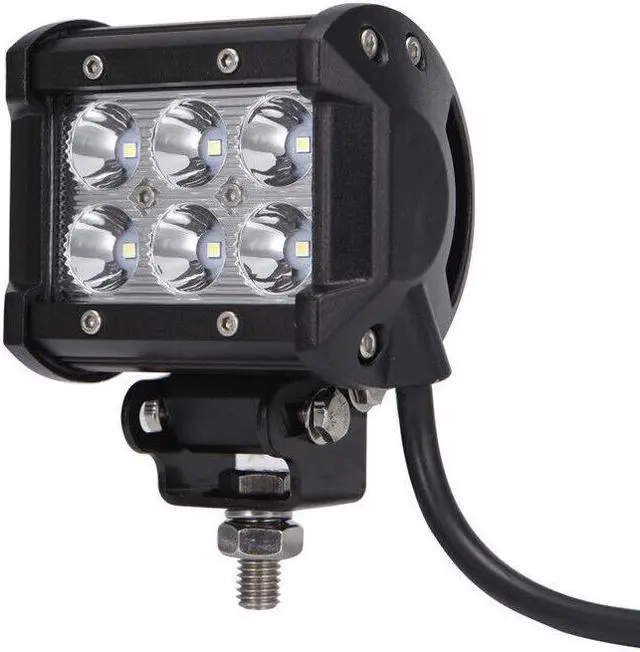 Alt view image 4 of 7 - 2Pcs Car Suv 18W LED Work Light Bar Flood Offroad 4WD Pickup Fog Truck Spotlight