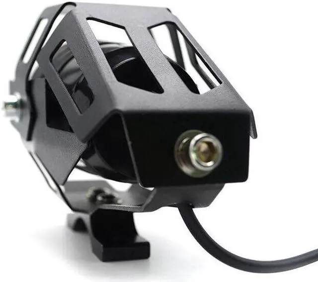 Alt view image 4 of 7 - 2PCS White Motorcycle Headlight Auxiliary Lamp LED Spotlight DRL Spot Head Light