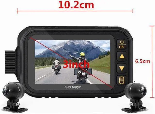 Alt view image 3 of 7 - Motobike Wifi Waterproof Camera HD1080P View Driving Recorder DVR DashCam Logger