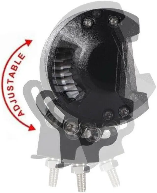 Alt view image 4 of 7 - 2Pcs Motobike Work Light 18W 6 Led Light Bar Beams Tractor Spotlight Flood Lamp