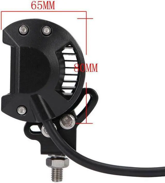 Alt view image 6 of 7 - 2Pcs Motobike Work Light 18W 6 Led Light Bar Beams Tractor Spotlight Flood Lamp