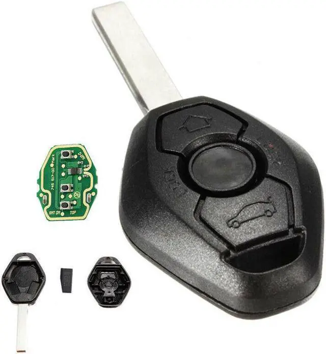 Main image of Car 3 Button Uncut 315MHz or 433MHz Key Remote Shell Case
