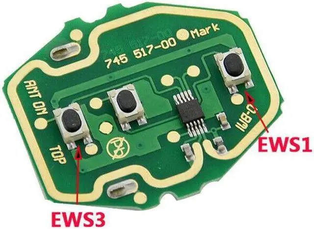 Alt view image 7 of 7 - Car 3 Button Uncut 315MHz or 433MHz Key Remote Shell Case