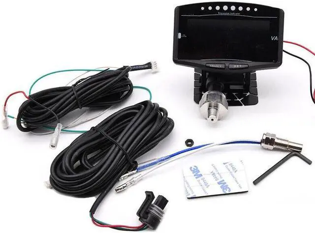 Alt view image 2 of 7 - LCD Digital Oil Pressure Gauge Volt Voltmeter Water Temperature Fuel Tachometer