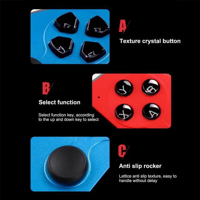 Alt view image 6 of 6 - X12 Plus Video Game Console Handheld 7-inch Video Game Player 16GB G1E4