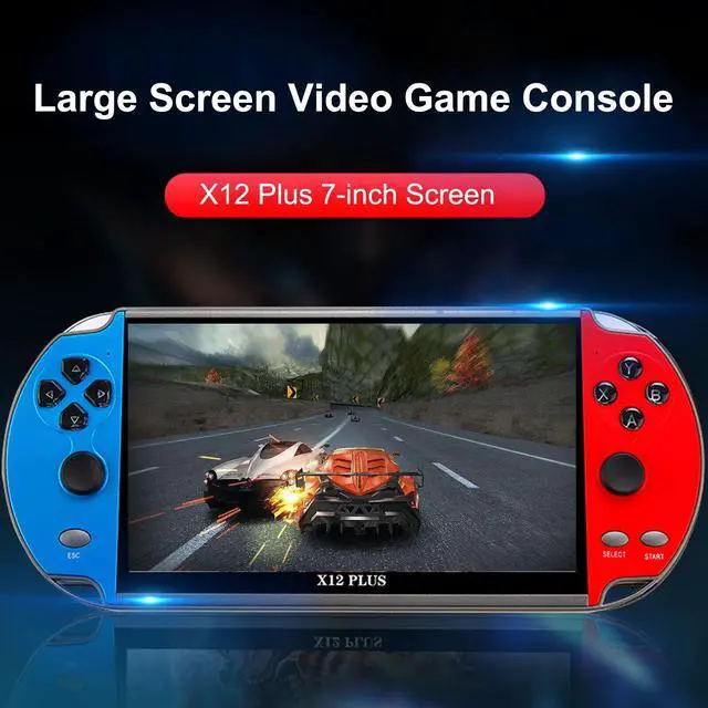 Alt view image 4 of 6 - X12 Plus Video Game Console Handheld 7-inch Video Game Player 16GB G1E4