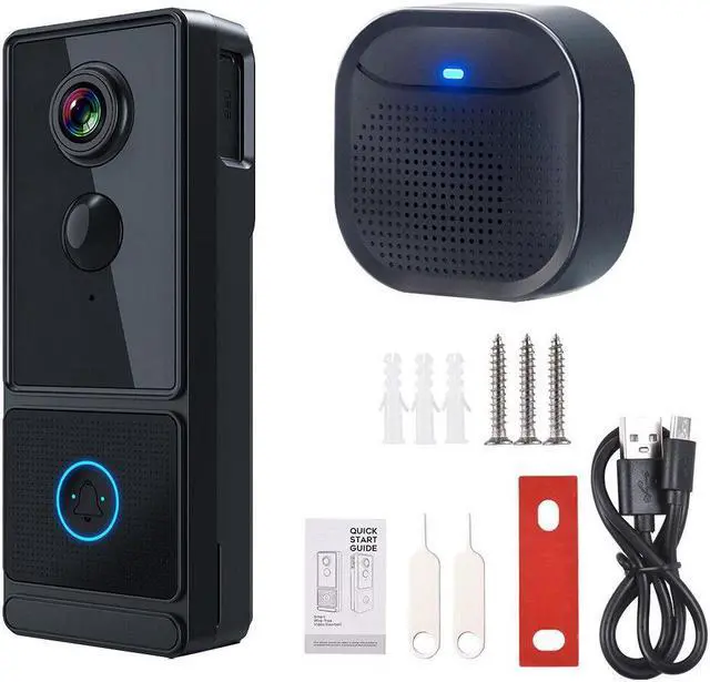 Alt view image 2 of 7 - Video Doorbell with Chime Ringer AI Human N5G5