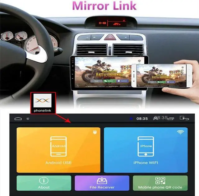Alt view image 7 of 7 - Car Radio Coche Android GPS Navigation Multimedia Player For Peugeot 307 04-13