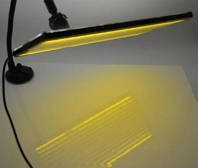 Alt view image 5 of 7 - Car Stripe LED Line Board Pit Dent Repair Testing Reflector Tool USB Plug Kit