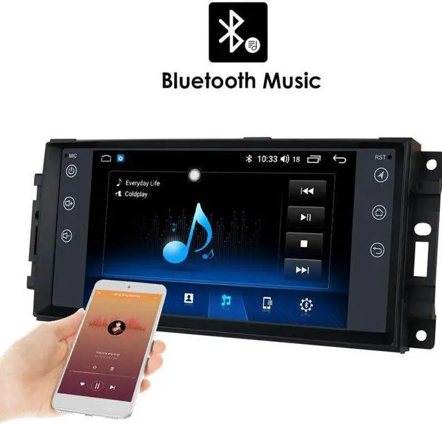 Alt view image 4 of 7 - Android 7inch Car Radio GPS NAVI For Jeep Cherokee Stereo Dodge Chrysler Carplay