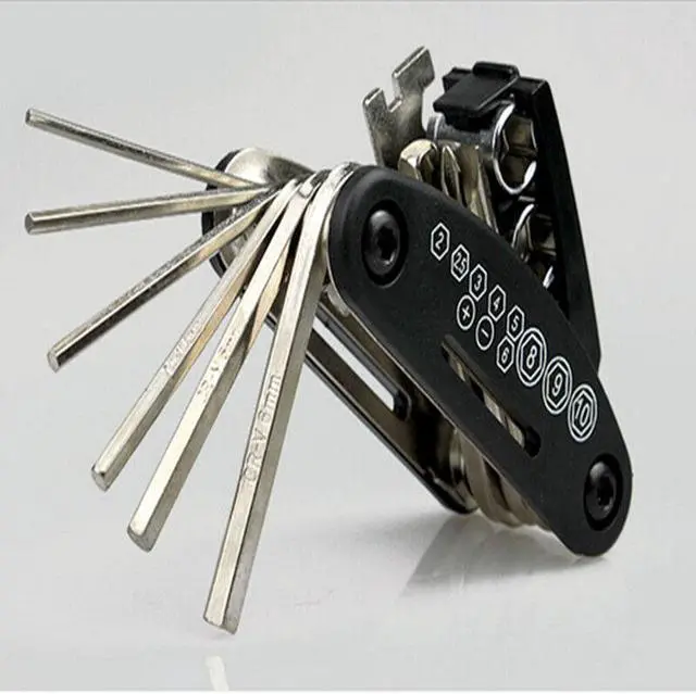 Alt view image 5 of 6 - Moto Multifunction Repair Tool Allen Key Flip Hex Wrench Screwdriver