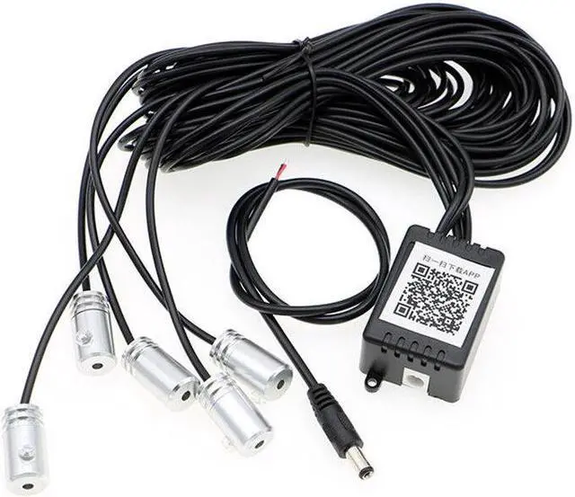 Alt view image 3 of 7 - 6M RGB EL Light LED Car Interior Neon Strip Light Sound Bluetooth Phone Control