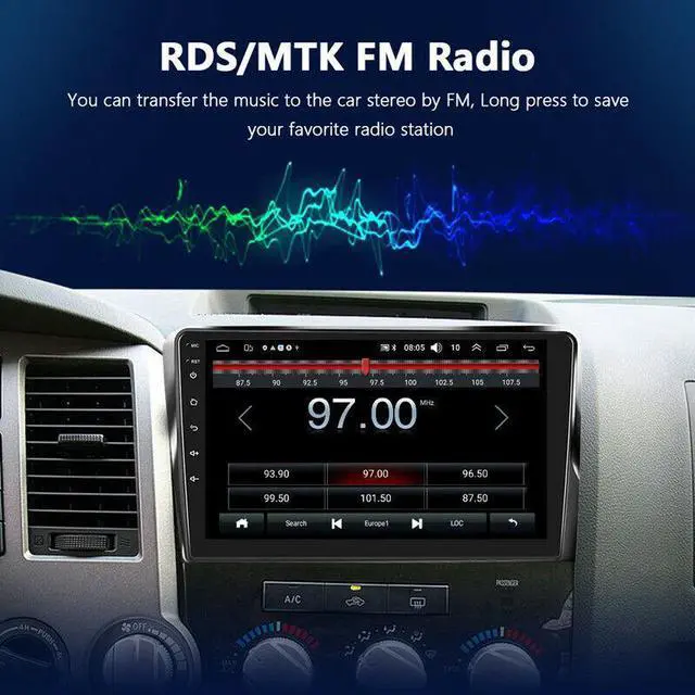 Alt view image 6 of 7 - Car Android Audio Stereo For Tundra Sequoia HeadUnit Multimedia GPS Navigation