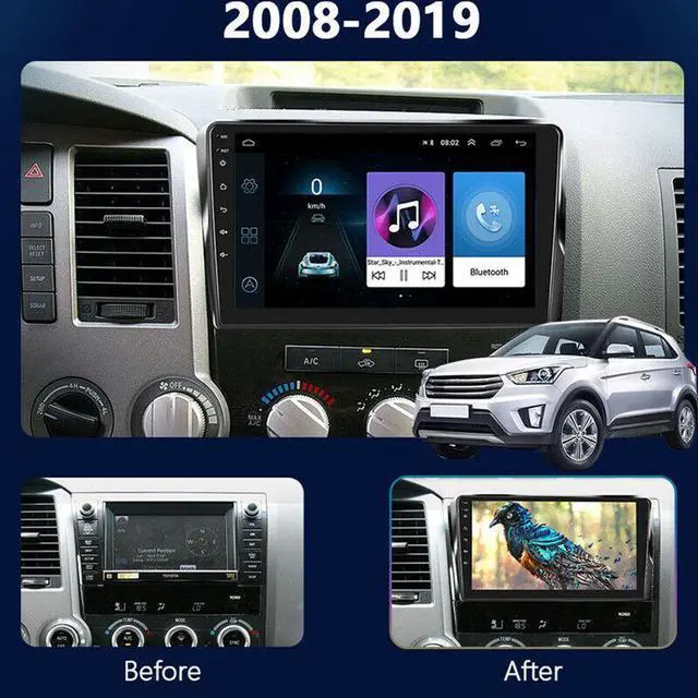 Alt view image 7 of 7 - Car Android Audio Stereo For Tundra Sequoia HeadUnit Multimedia GPS Navigation