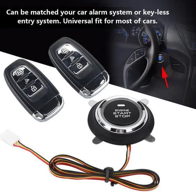 Main image of Car passive keyless entry remote engine start keyless button system lock unlock