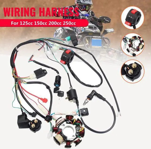 Main image of Motorcycle ATV CDI Ignition Wire Harness Assembly Control For 125 150 200 250cc