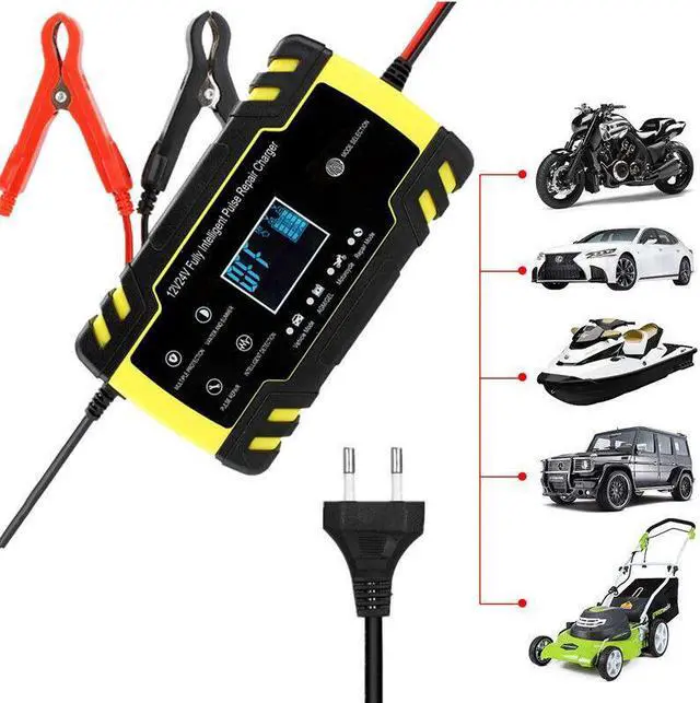 Main image of Car Battery Charger Power Pulse Repair Chargering Tool Wet Dry Lead Acid EU Plug