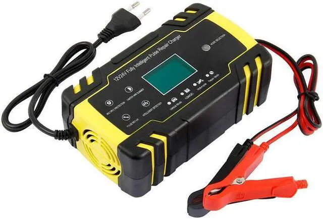 Alt view image 3 of 7 - Car Battery Charger Power Pulse Repair Chargering Tool Wet Dry Lead Acid EU Plug