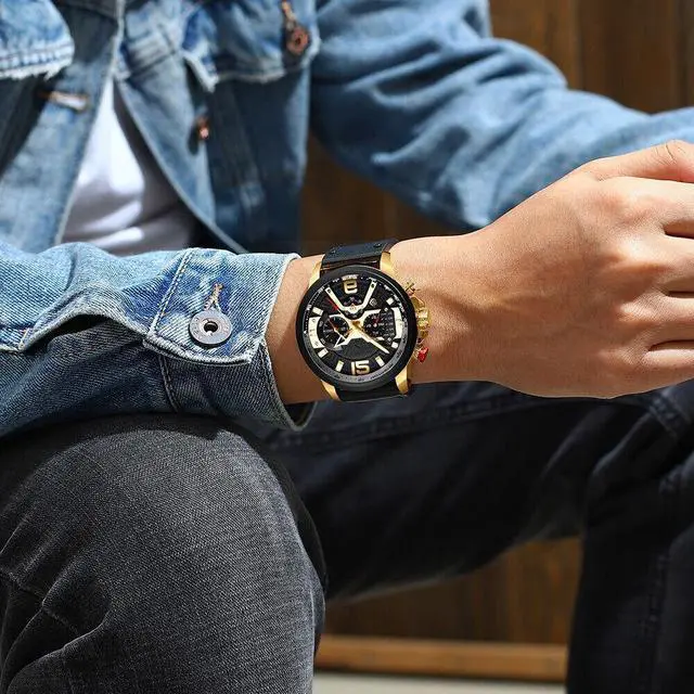 Alt view image 6 of 7 - CURREN 8329 Watch Business Men Simple Sport Wristwatch Three K4M3