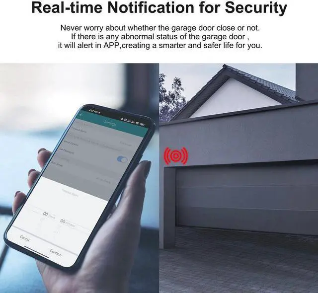 Alt view image 4 of 7 - Garage Door Opener Controller Mobilephone Remotely APP Control M2F1