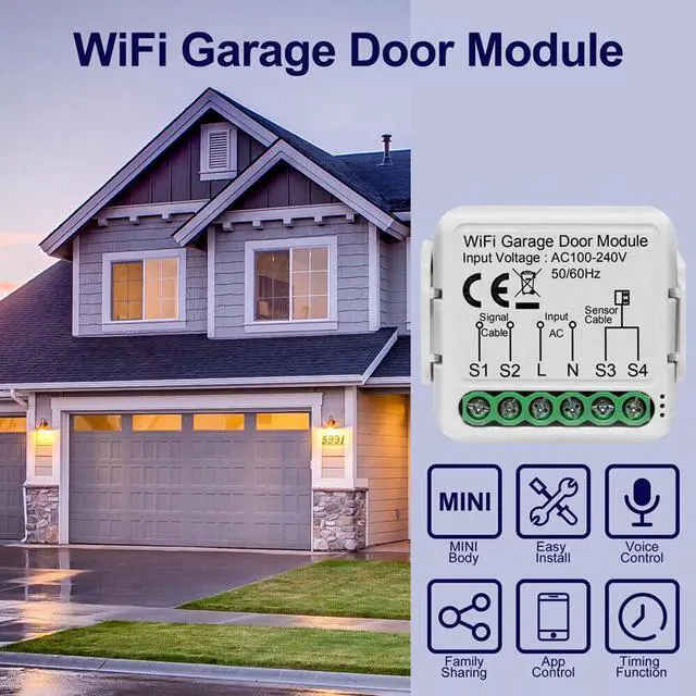 Alt view image 5 of 7 - Garage Door Opener Controller Mobilephone Remotely APP Control M2F1