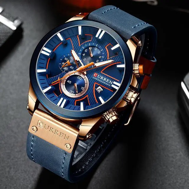 Alt view image 3 of 7 - CURREN Men Watches Wristwatch for Business Male Watch Calendar K7Q2
