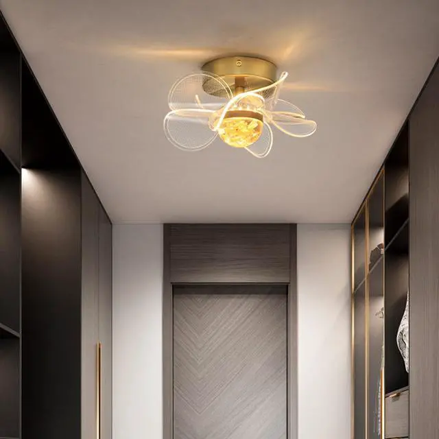 Alt view image 6 of 7 - Vintage Wall Sconces Flower Wall Interior Wall for Living Room S1N5