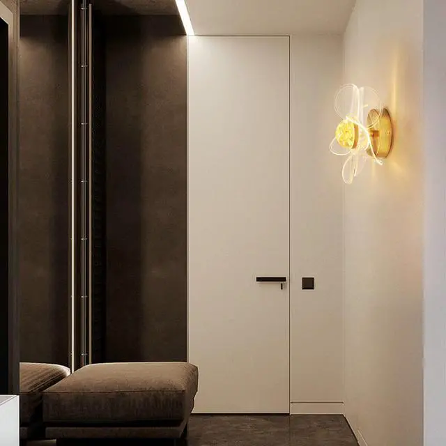 Alt view image 7 of 7 - Vintage Wall Sconces Flower Wall Interior Wall for Living Room S1N5