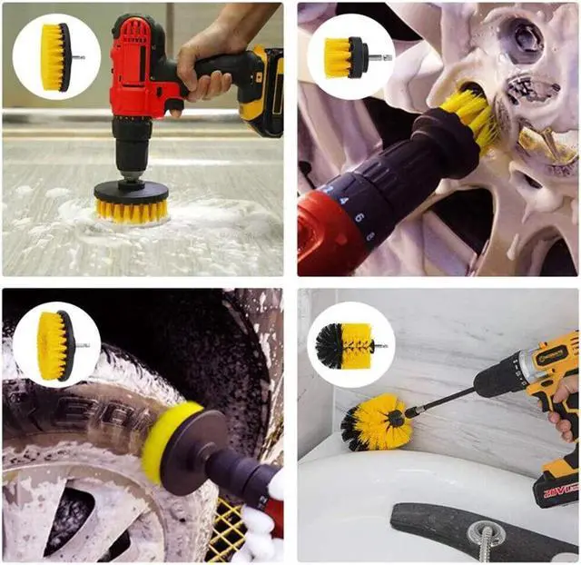 Alt view image 7 of 7 - 26PCS Car Cleaning Kit Interior Exterior Auto Detailing Wash Drill Brush N5E4