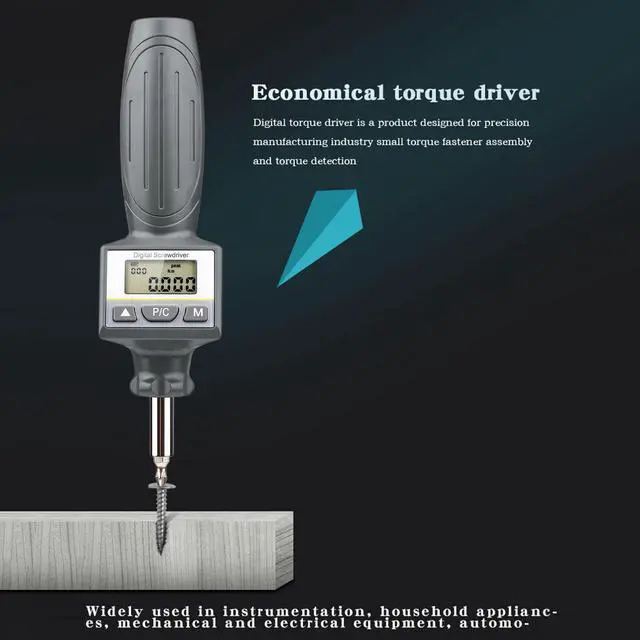 Alt view image 5 of 7 - Digital Torque Screwdriver Kit 1.2-inch LCD Display Reversible Torque Y5E4
