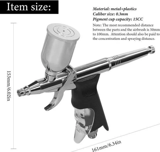 Alt view image 7 of 7 - Multi-purpose Professional 0.3mm Airbrush for Car Model Making DIY Makeup O3N6