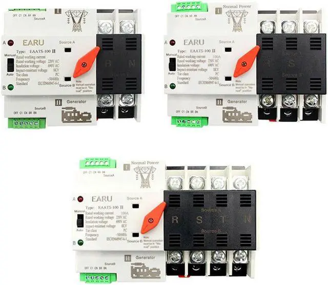 Main image of Compact Automatic Transfer Switch Electrical Selector Switches Dual Z0W2