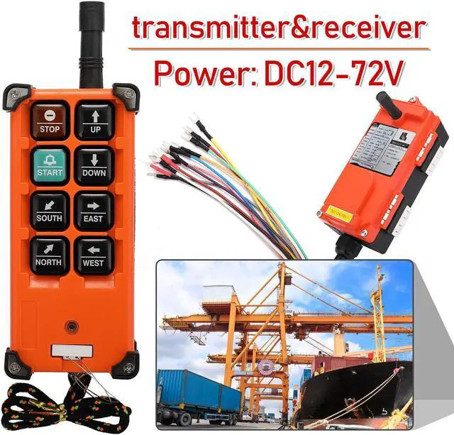 Main image of F21-E1B DC12-72V Industrial Remote Controller Switches Hoist Crane Lift U8E5