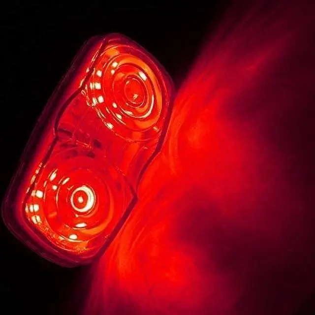 Alt view image 4 of 7 - 13Pcs Amber/Red Trailer Marker Light 4x2 Rectangle Led Light Indicators | 10LED Double Bullseye Side Marker Lights Tiger Eye Lamp Surface Mount RV Camper Trucks, 2 Wire