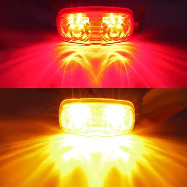 Alt view image 5 of 6 - LED Trailer Lights, 14 Pack Double Bullseye Marker Lights | IP67 Surface-Mount Side Marker Lights for RV, Camper, Cargo, Utility and Boat Trailers with Long-Lasting Visibility
