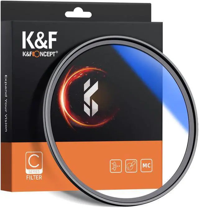 Main image of K&F Concept MCUV Filter 46mm Ultra Slim Optics Multi Coated Ultraviolet Protection Camera UV Lens Filter Compatible With Canon Nikon Sony All DSLR Camera Filter