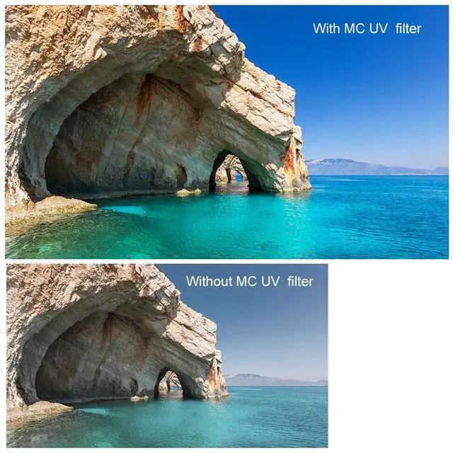 Alt view image 6 of 14 - K&F Concept MCUV Filter 46mm Ultra Slim Optics Multi Coated Ultraviolet Protection Camera UV Lens Filter Compatible With Canon Nikon Sony All DSLR Camera Filter