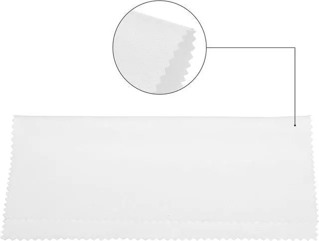 Alt view image 5 of 6 - 2 PCS White Microfiber Cleaning Cloth For All Gentle Surfaces, Touchscreens, Smartphones, Camera Lenses, LCD Screens & HD Screens 5.5x5.5 inch 2-Pack