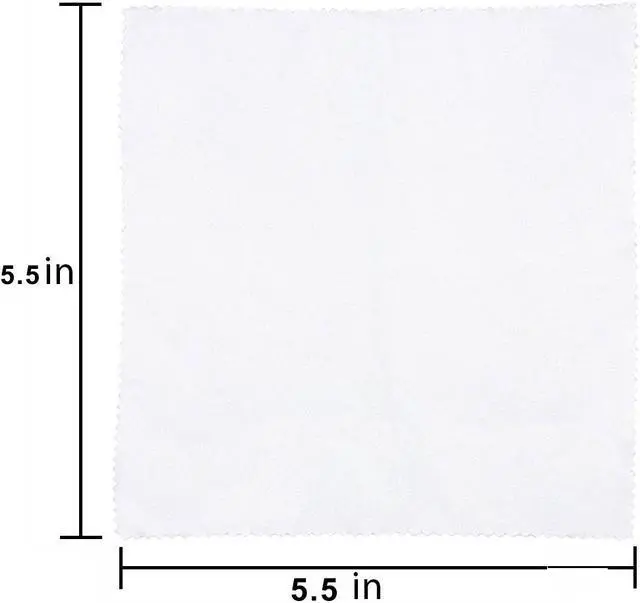 Alt view image 2 of 6 - 2 PCS White Microfiber Cleaning Cloth For All Gentle Surfaces, Touchscreens, Smartphones, Camera Lenses, LCD Screens & HD Screens 5.5x5.5 inch 2-Pack