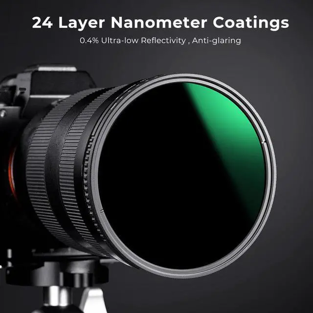 Alt view image 5 of 14 - K&F Concept 77MM ND8-ND2000  Adjustable ND Filter Camera Lense Variable Neutral Density With Multi-Resistant Coating for Camera Lenses(77mm)
