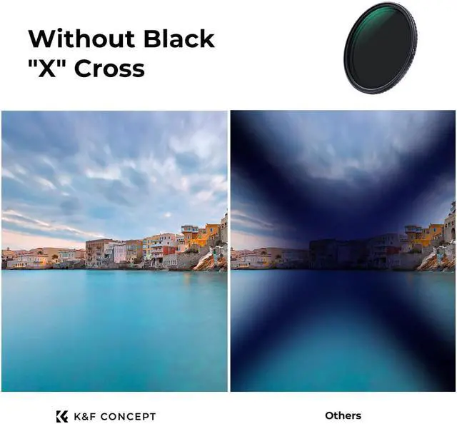 Alt view image 2 of 14 - K&F Concept 49mm ND2-ND32(1-5 Stop) Filter, Variable ND Filter, No X Spot/Waterproof/Scratch-Resistant, for Camera Lens