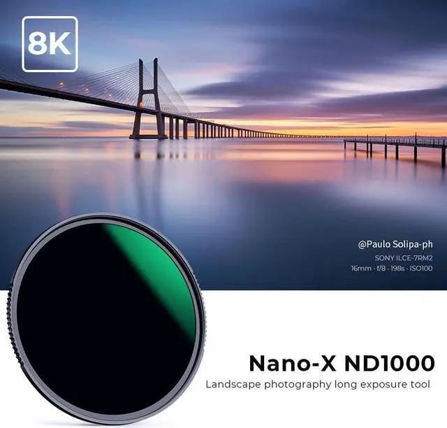 Alt view image 2 of 7 - K&F Concept 72mm ND1000 (10-Stop Fixed Neutral Density Filter) ND Lens Filter, 28 Multi-Layer Coatings Waterproof Scratch Resistant Super Slim for Camera Lens (Nnao-X Series)