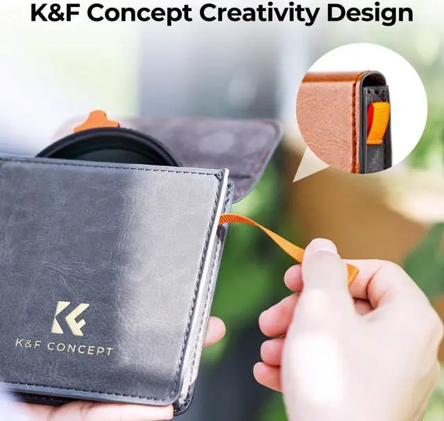 Alt view image 5 of 14 - K&F Concept 52mm Putter Variable ND Filter ND2-ND400 (1-9 Stops) 28 Multi-Layer Coatings Import AGC Glass Adjustable Neutral Density Filter for Camera Lens (Nano-X Series)
