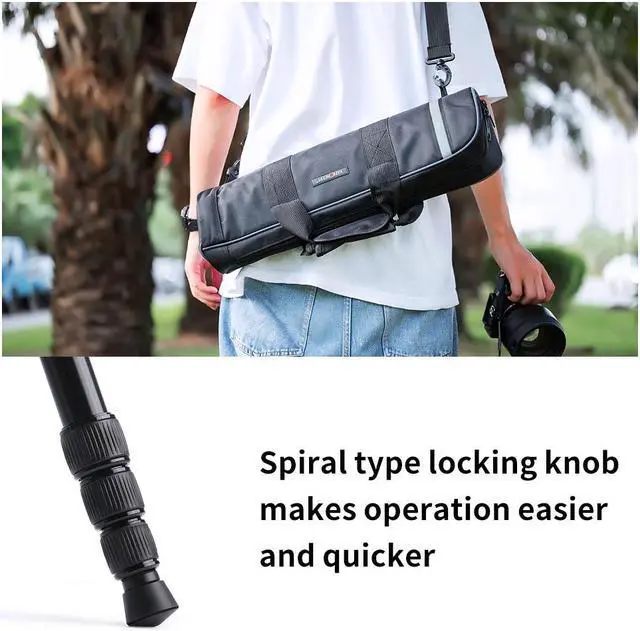 Alt view image 6 of 14 - K&F Concept 78 inch DSLR Camera Tripods with Magnesium Alloy Rotatable Multi-Angle Center Column,Load Capacity up to 22lbs/10kg