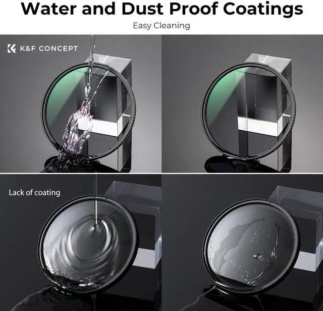 Alt view image 5 of 14 - K&F Concept 43MM Circular Polarizer Filter HD Optical Glass Lens Filter Ultra-Slim 28 Layer Super Slim Multi-Coated Circular Polarizing Filters CPL Lens Filter (Nano-X Series B270)