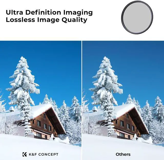 Alt view image 4 of 14 - K&F Concept 43MM Circular Polarizer Filter HD Optical Glass Lens Filter Ultra-Slim 28 Layer Super Slim Multi-Coated Circular Polarizing Filters CPL Lens Filter (Nano-X Series B270)