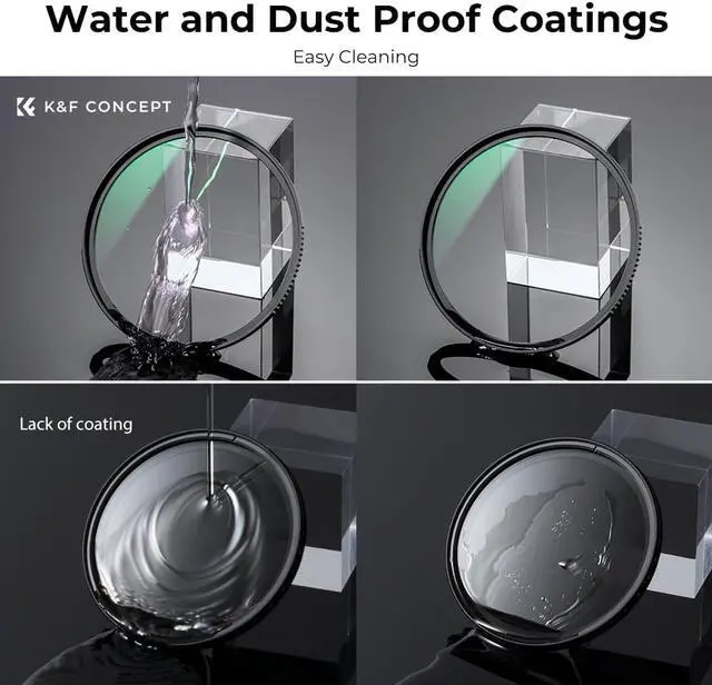 Alt view image 5 of 14 - K&F Concept B270 MC UV Protection Filter with 28 Multi-Layer Coatings HD/Hydrophobic/Scratch Resistant Ultra-Slim UV Filter for 46mm Camera Lens (Nano-X Series)