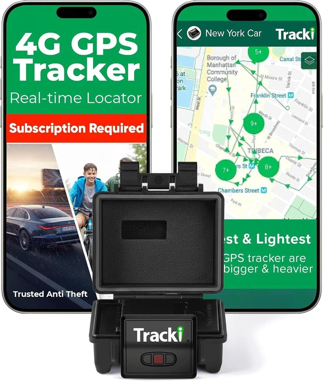 Main image of Tracki Universal GPS Tracker for Vehicles, Real Time Tracking (+ Mini Box)