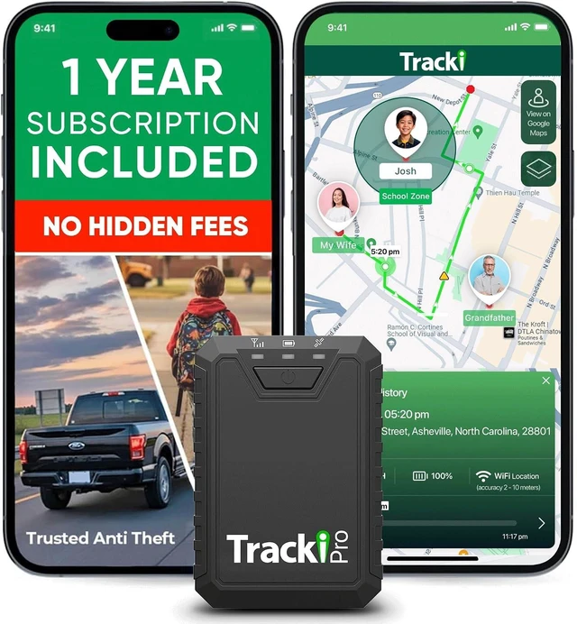 Main image of Tracki Pro GPS Tracker for Vehicles, 4G LTE, Long Life Battery (1Y Subs.)