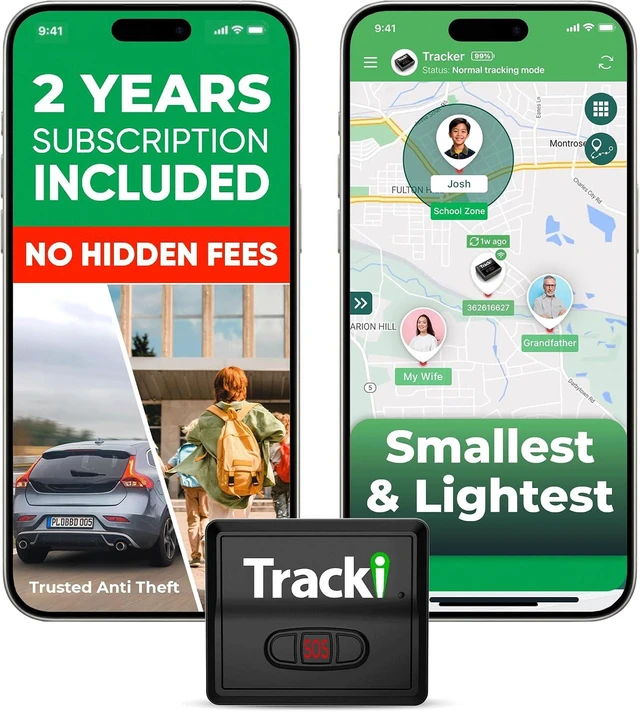 Main image of Tracki Universal GPS Tracker for Vehicles, Real Time Tracking (2Y Subs.)